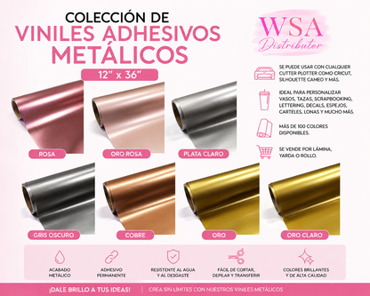 Metallic adhesive collection 12"x36"
