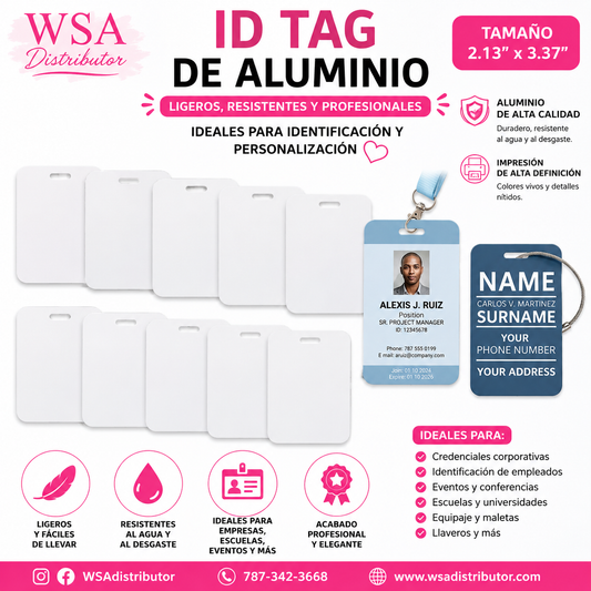 aluminum ID tag