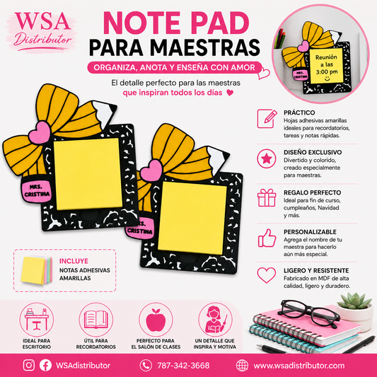 Note pad base personalizada