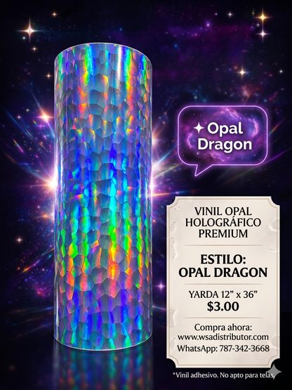 Holographic opal stickers variety