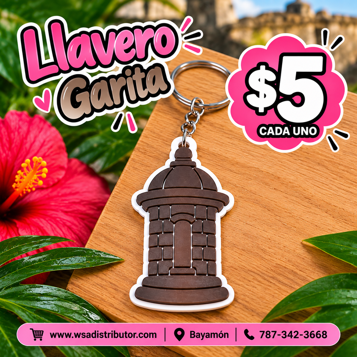 Llaveros Puertorriqueños Impresos en 3D 3"