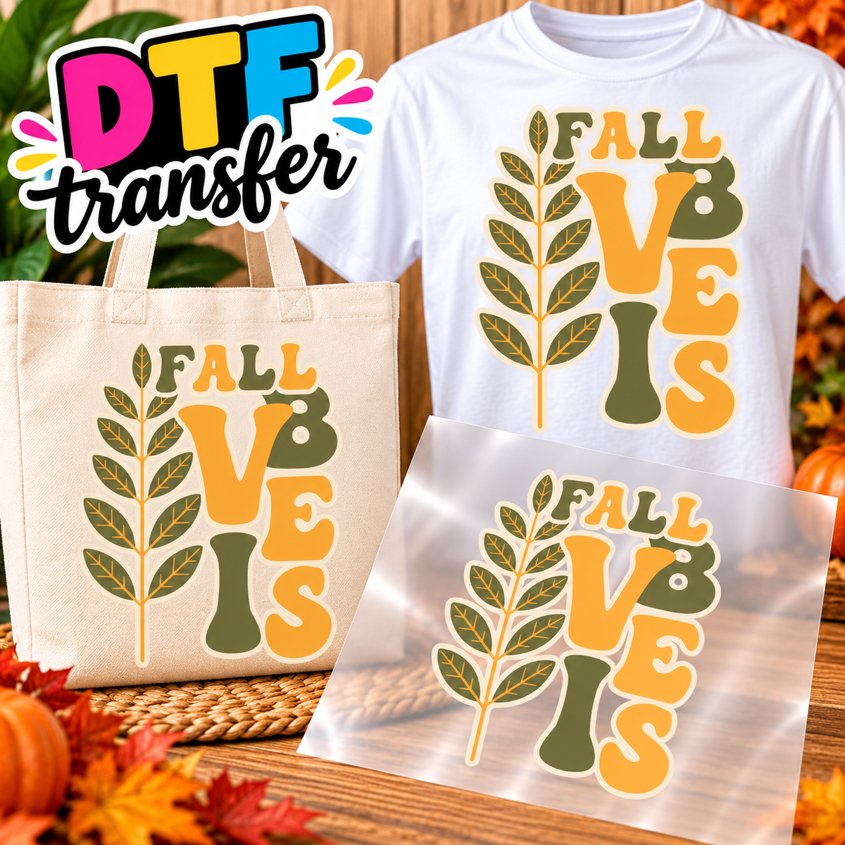 OTOÑO Impresiones DTF transfers - Personaliza Todo Tipo de Tela