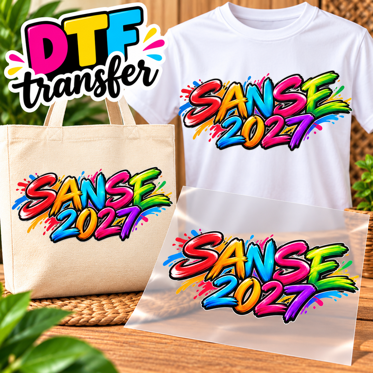 SANSE Impresiones DTF Transfers – Personaliza Todo Tipo de Tela