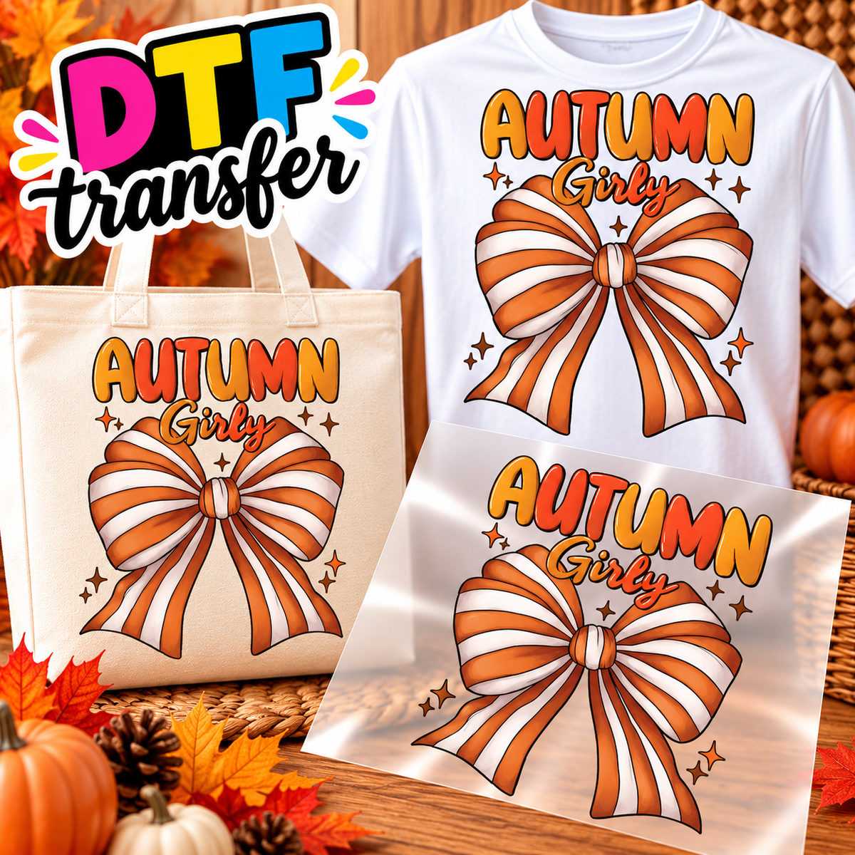 OTOÑO Impresiones DTF transfers - Personaliza Todo Tipo de Tela