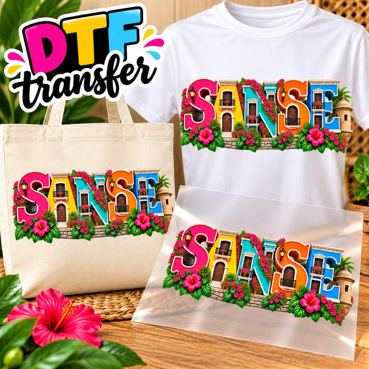 SANSE Impresiones DTF Transfers – Personaliza Todo Tipo de Tela