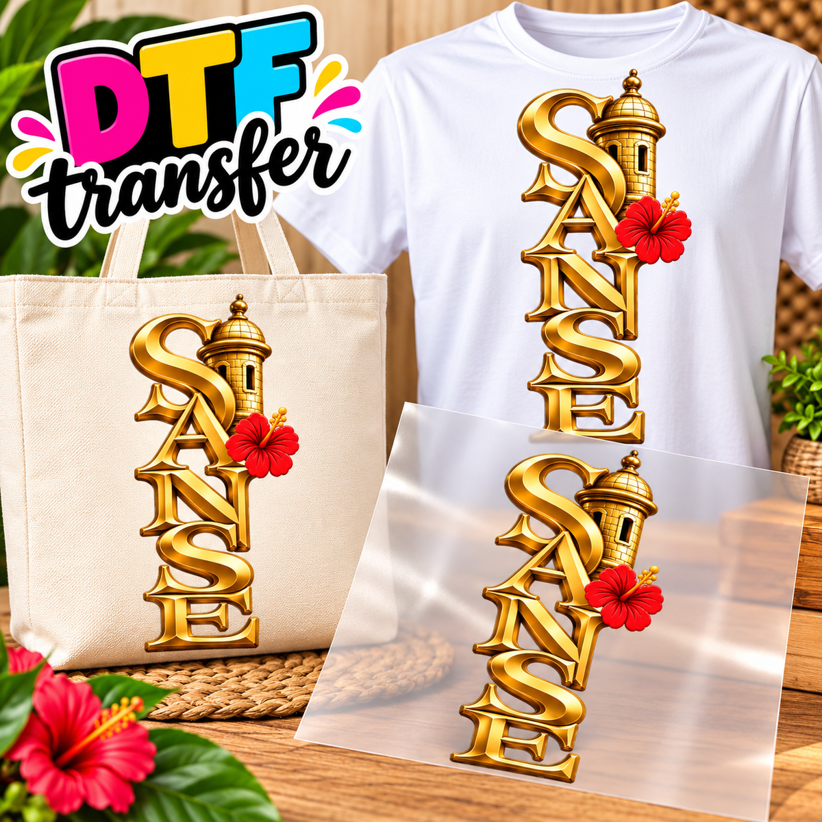 SANSE Impresiones DTF Transfers – Personaliza Todo Tipo de Tela