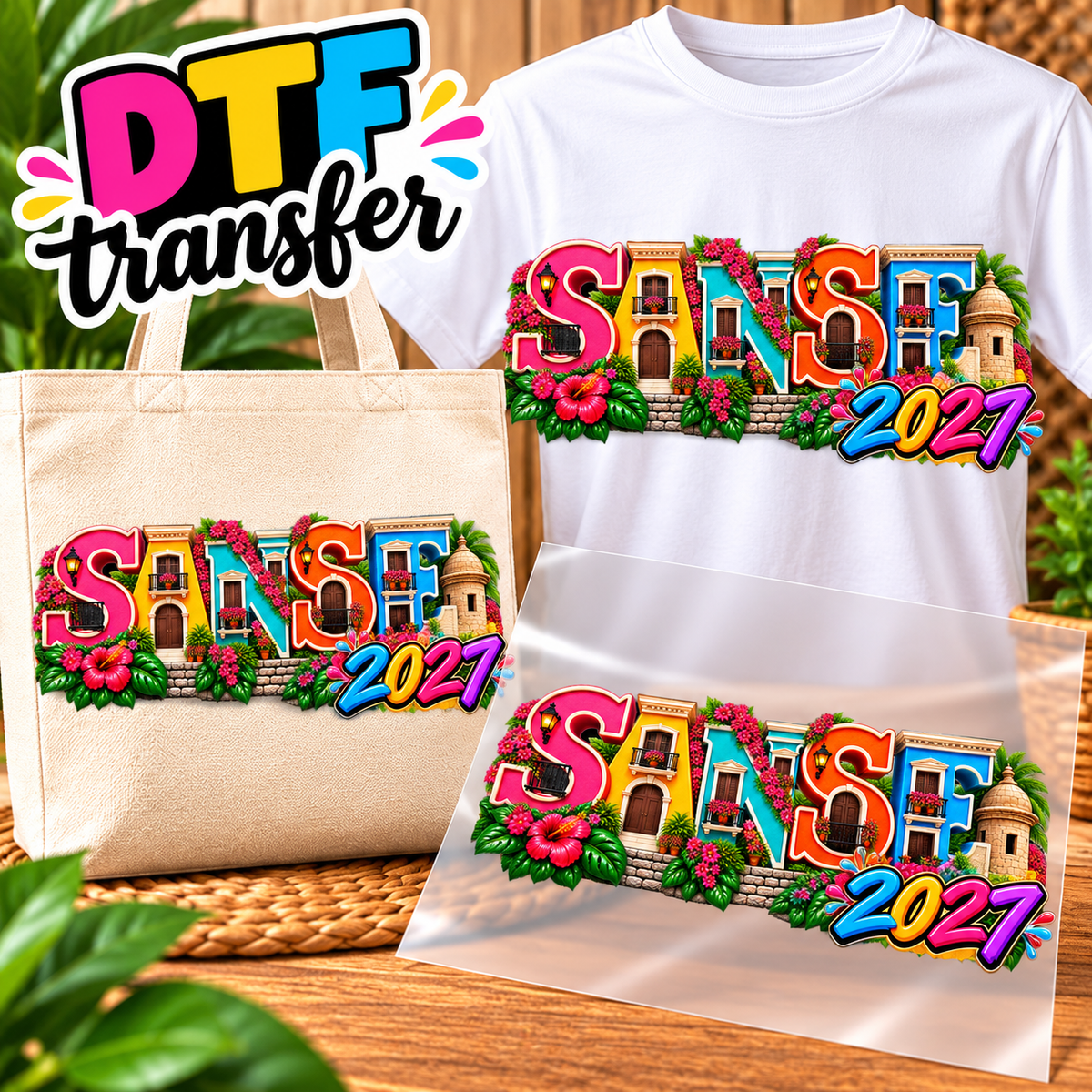 SANSE Impresiones DTF Transfers – Personaliza Todo Tipo de Tela