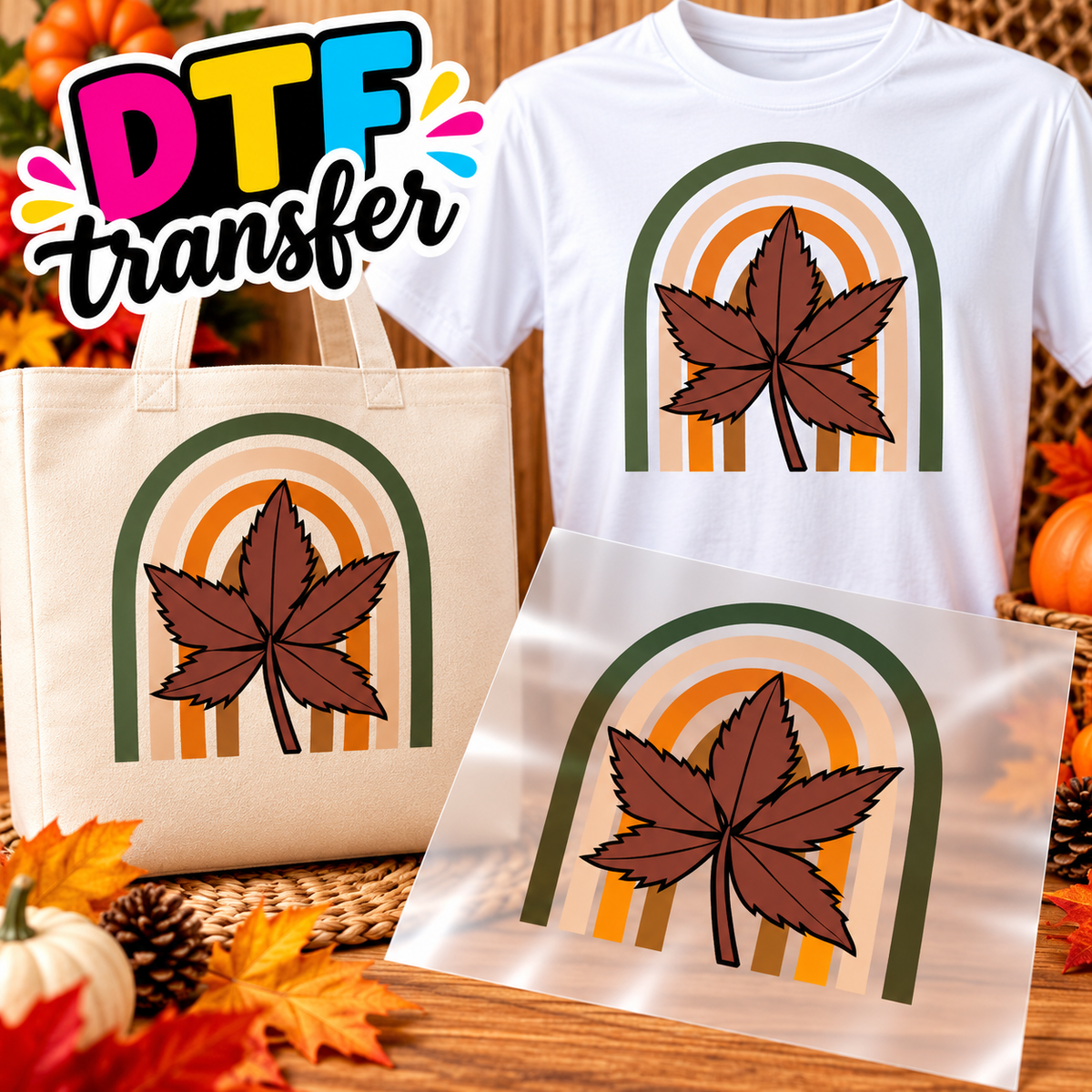 OTOÑO Impresiones DTF transfers - Personaliza Todo Tipo de Tela