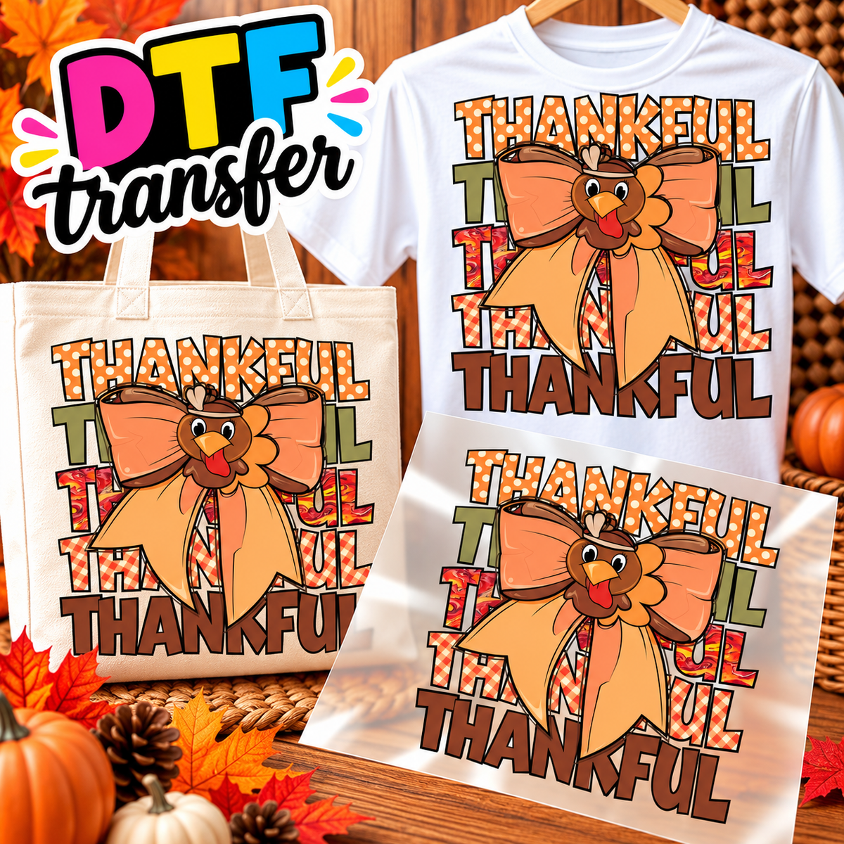 OTOÑO Impresiones DTF transfers - Personaliza Todo Tipo de Tela