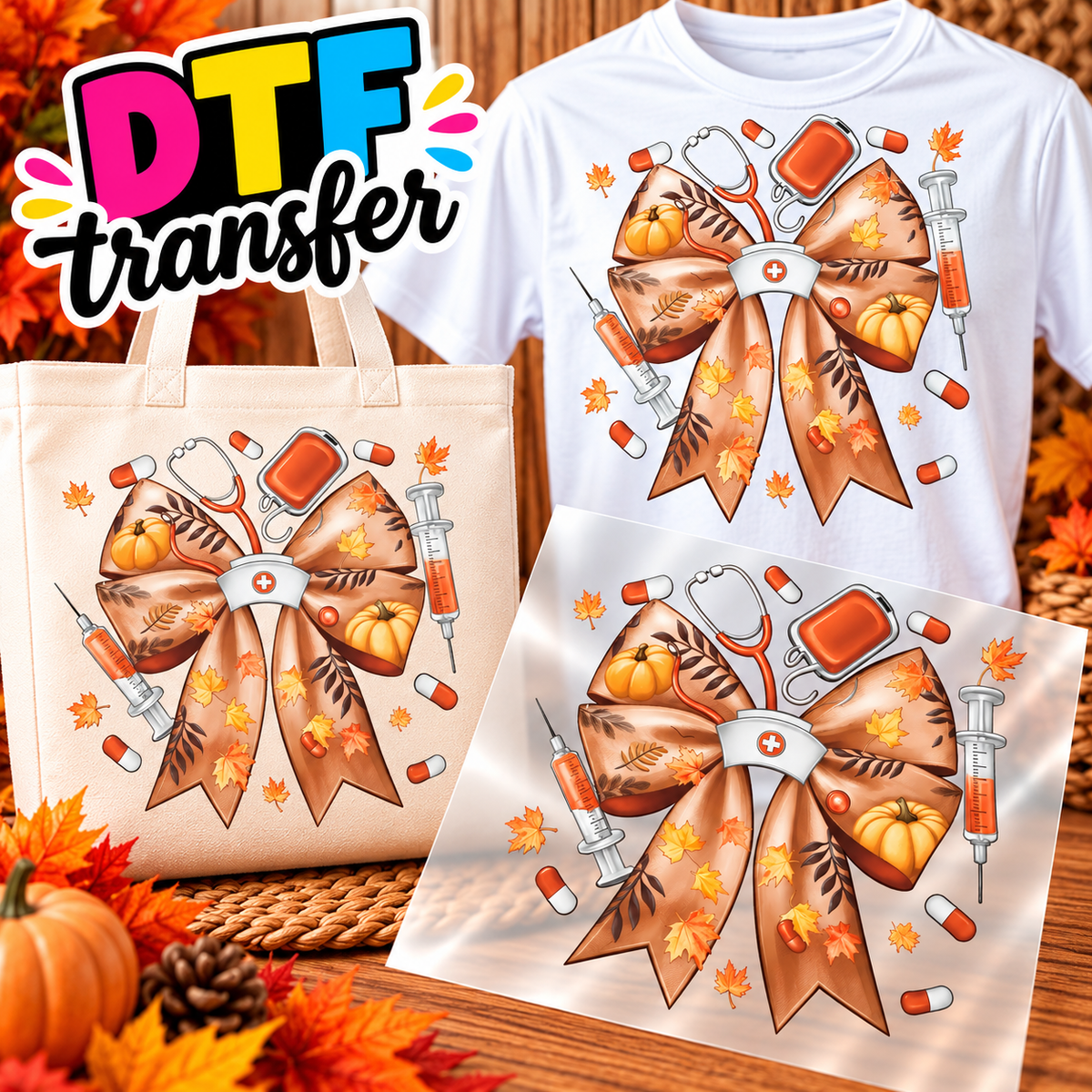 OTOÑO Impresiones DTF transfers - Personaliza Todo Tipo de Tela