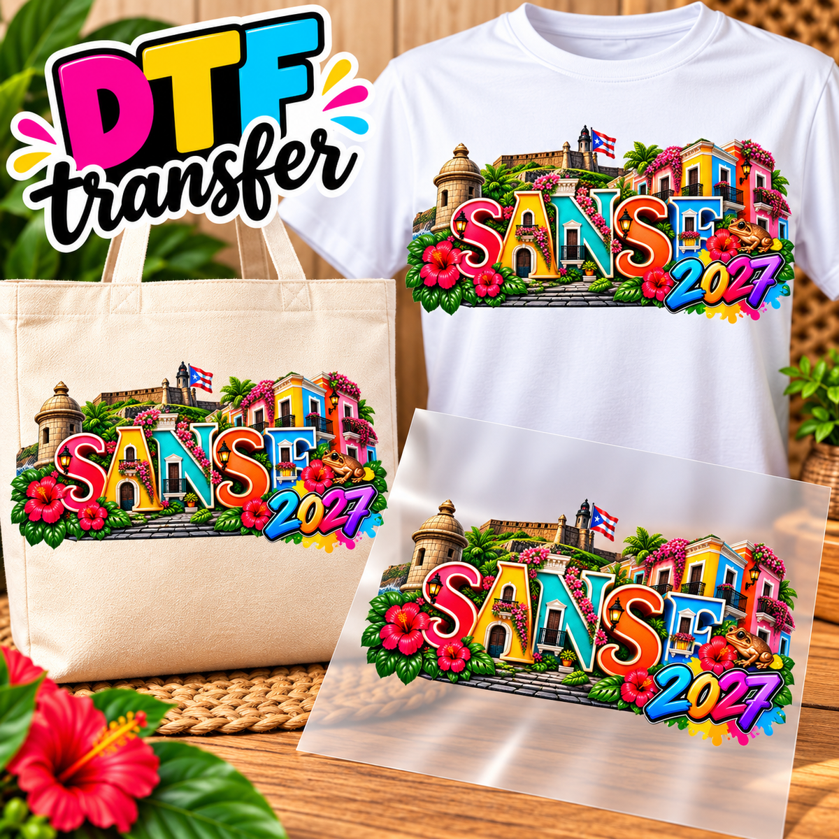 SANSE Impresiones DTF Transfers – Personaliza Todo Tipo de Tela
