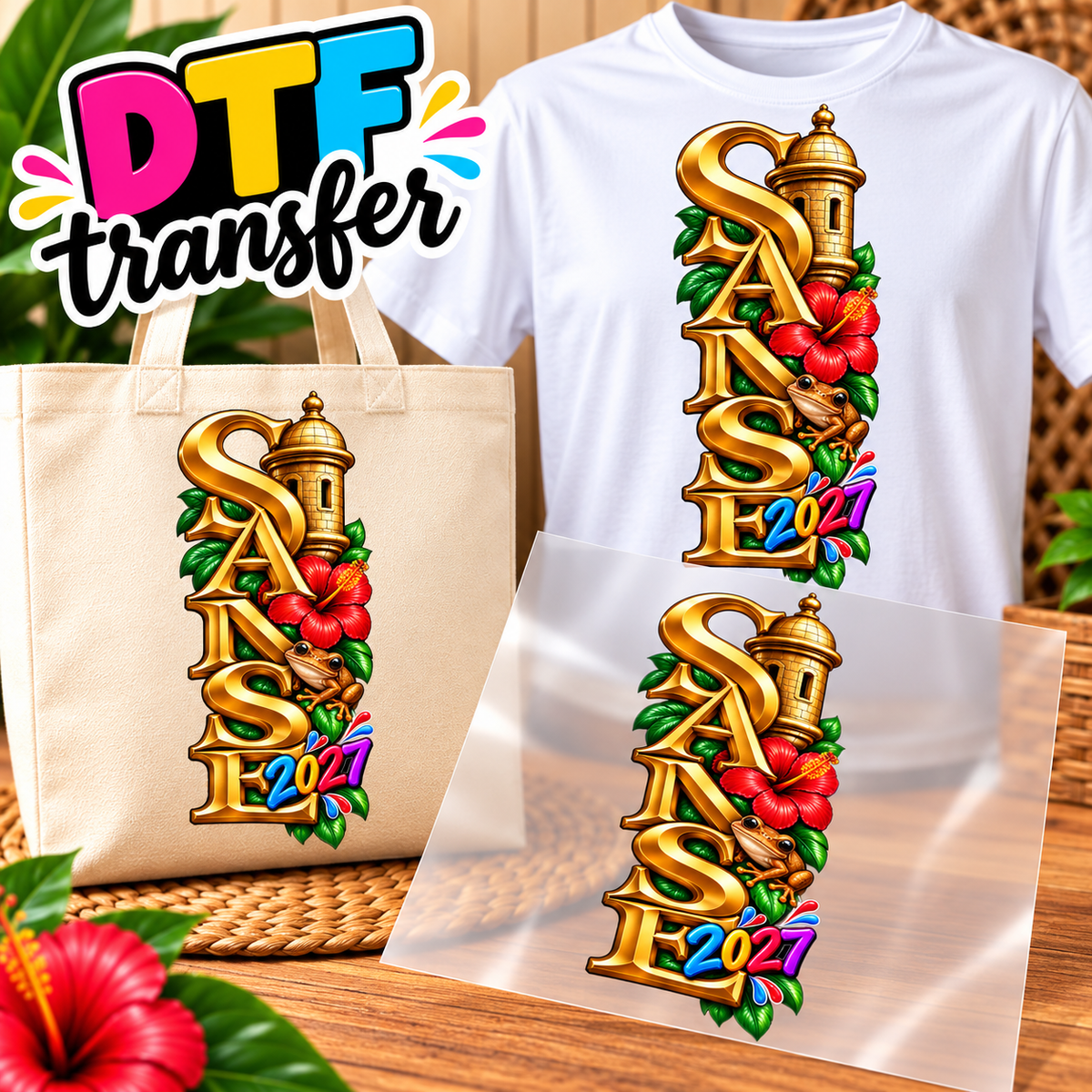 SANSE Impresiones DTF Transfers – Personaliza Todo Tipo de Tela