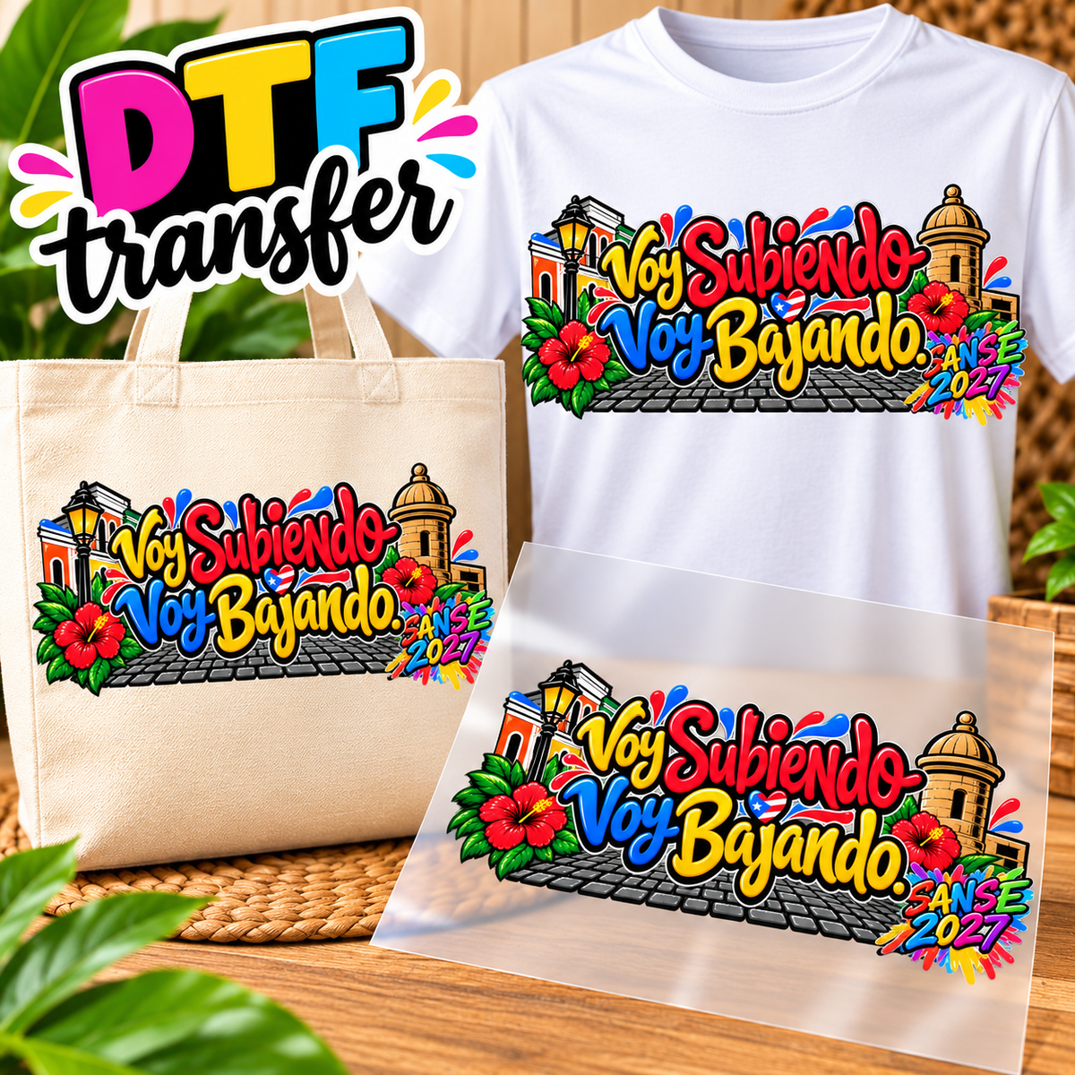 SANSE Impresiones DTF Transfers – Personaliza Todo Tipo de Tela