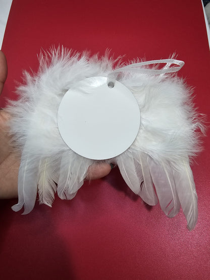 mdf ornament with angel wings