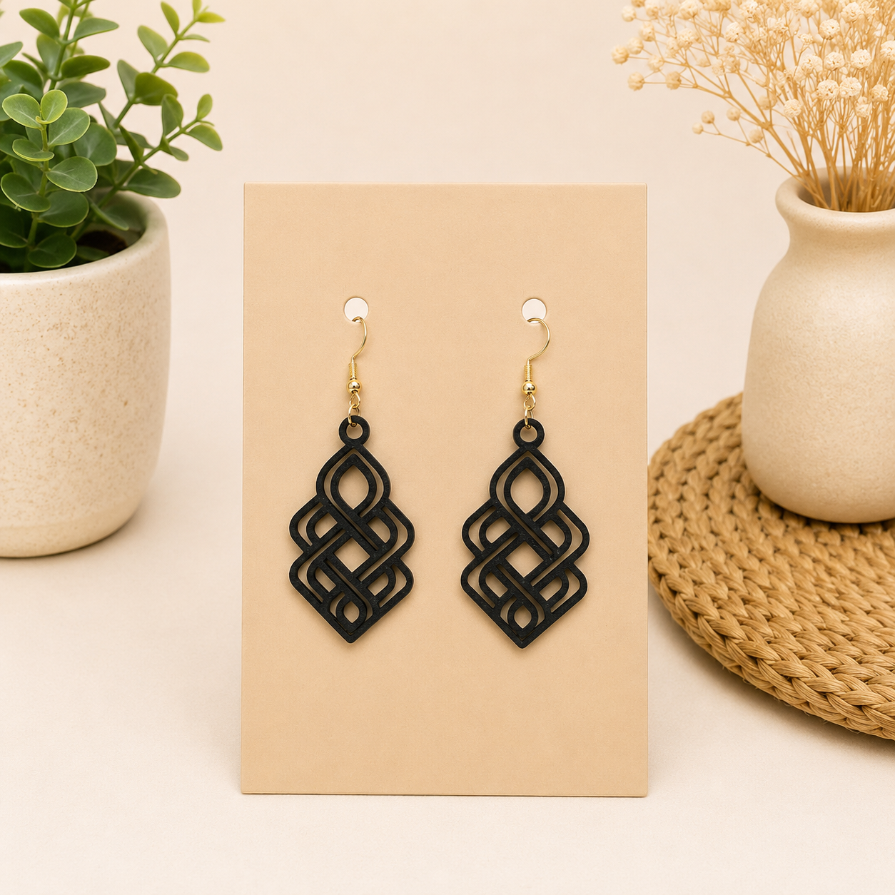 Aretes geométricos hechos aquí