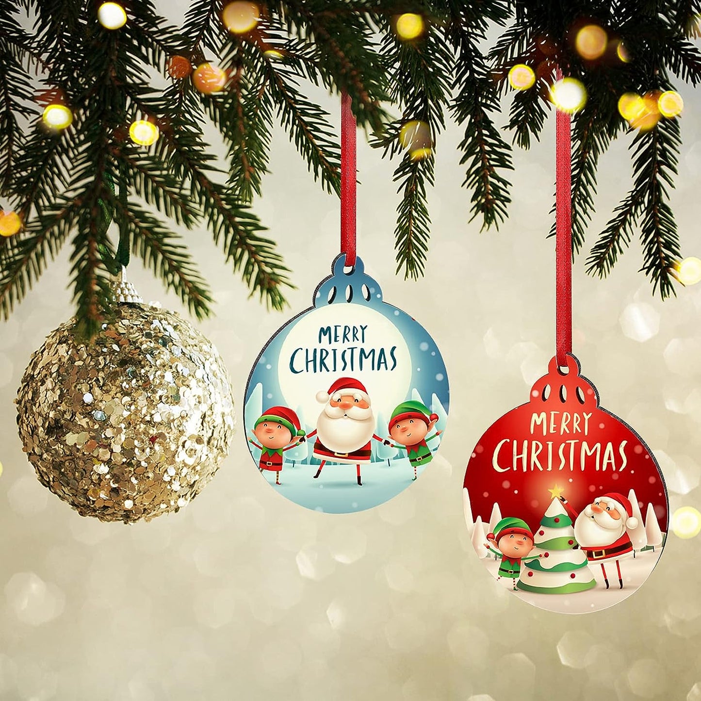 christmas ornament mdf 3"
