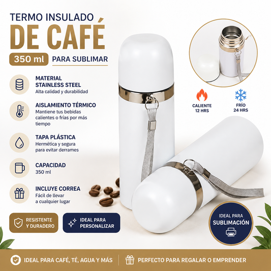 Telmo de café insulado para sublimar
