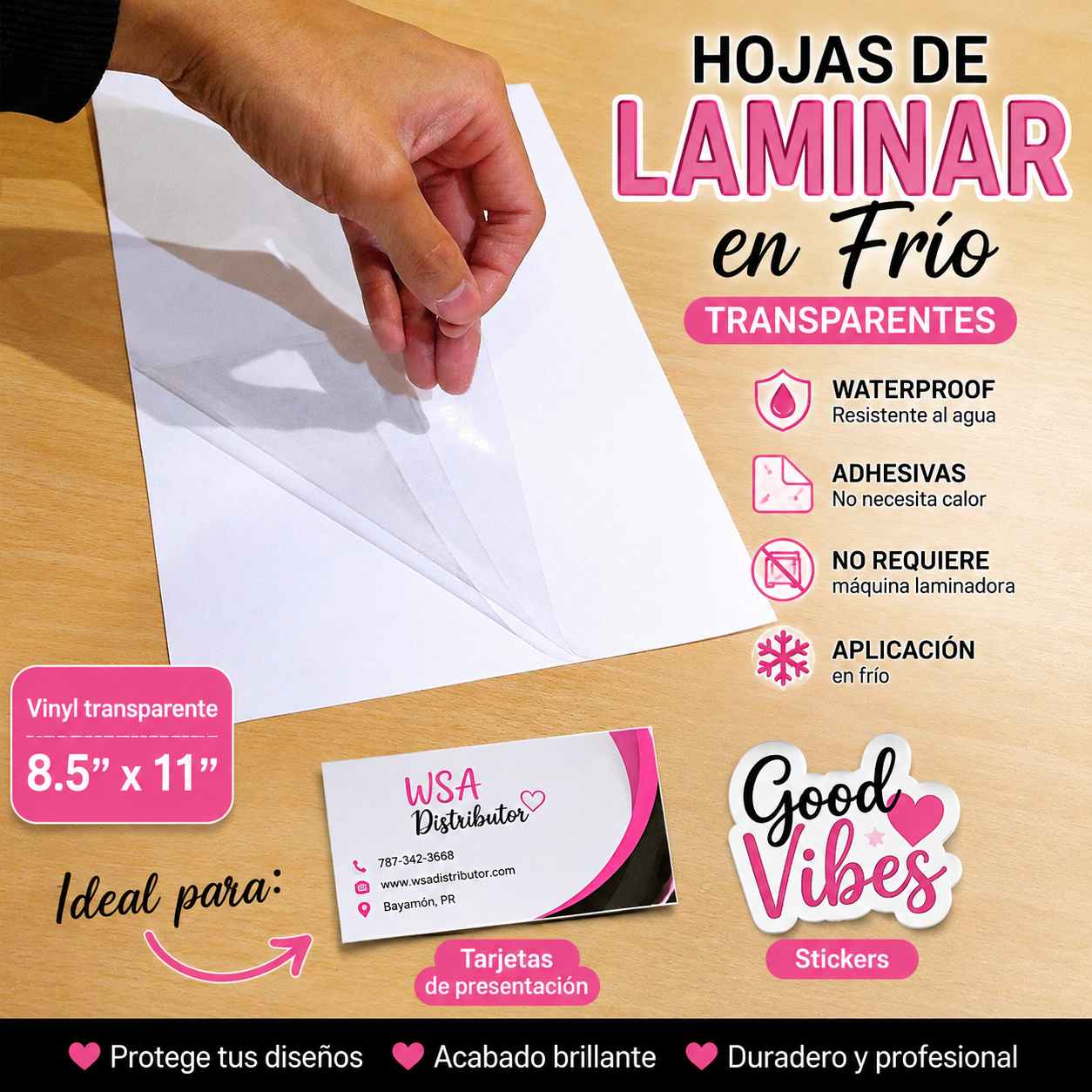 Hoja clear para laminar en frío