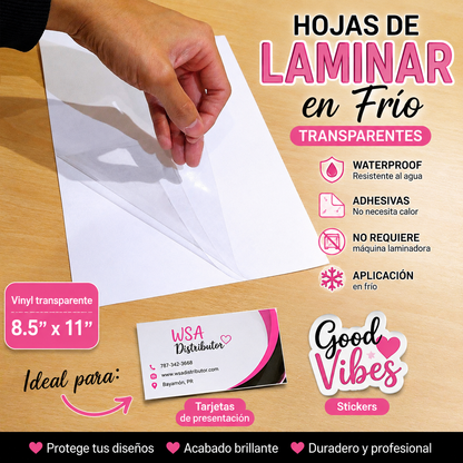 Hoja clear para laminar en frío