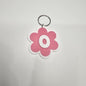 Llaveros de flor con letras