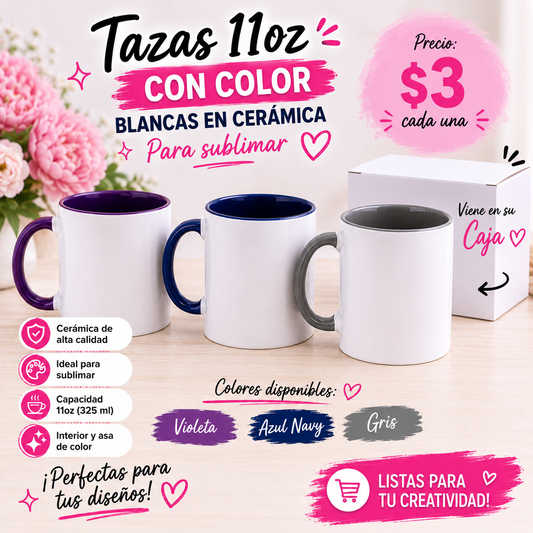 11oz mug with colored inside