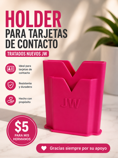 Holder jw para tarjetas de contacto y tratados nuevos