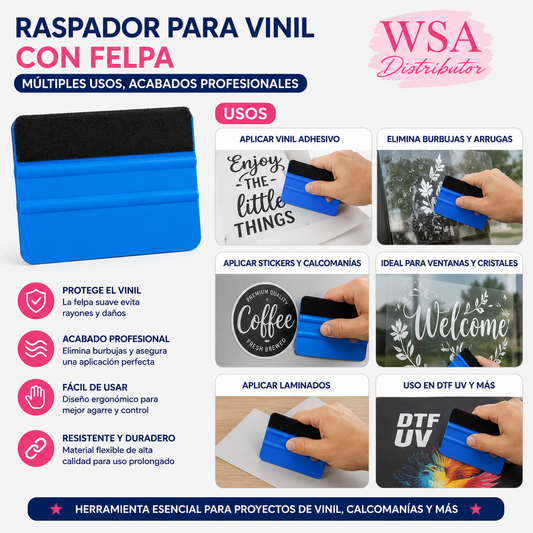 Squeegee con felpa