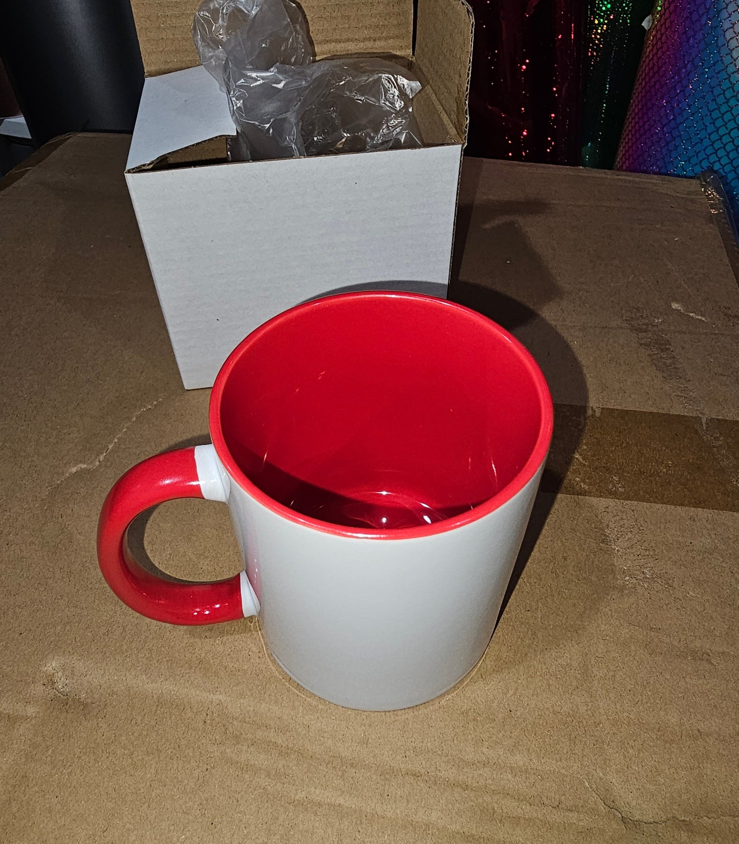 11oz mug colored inside