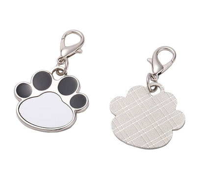 Sublimation paw charm keychain
