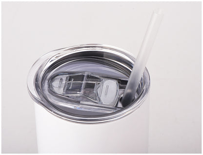 20oz skinny straight with metal straw
