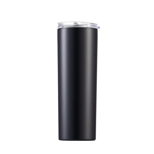 skinny 20oz black matte tumbler insulated